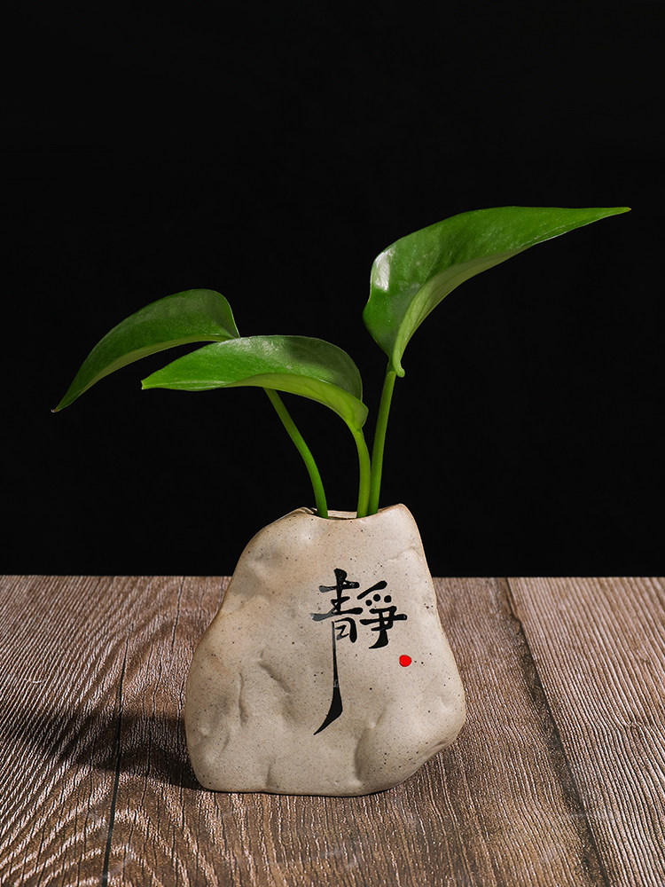 茶桌茶台陶瓷语婉装饰品禅意图片