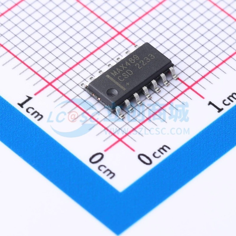 RS-485/RS-422芯片 MAX489CSD+ SOIC-14 MAXIM(美信) 电子元器件