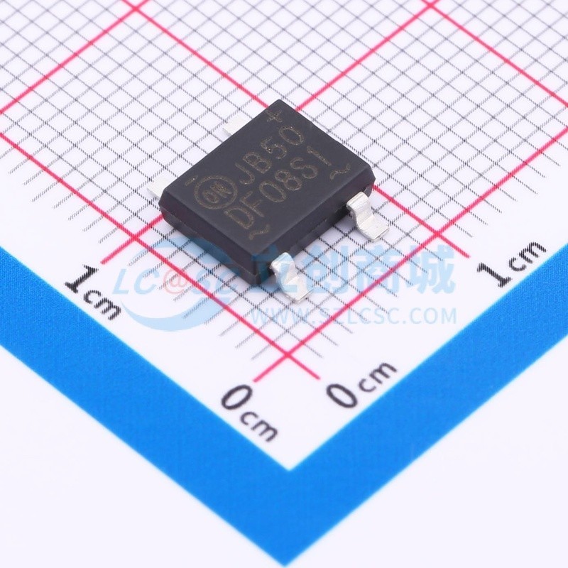 整流桥 DF08S1 SMD-4P onsemi(安森美) 电子元器件配单原装正品