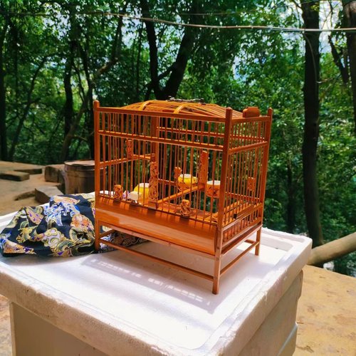 黄豆鸟笼小鸟方笼全套包邮