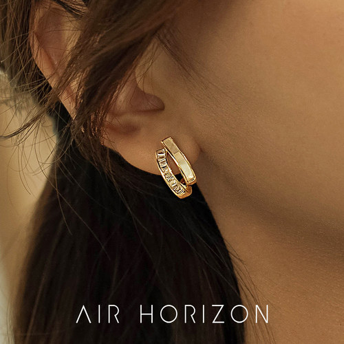 AIR-HORIZON贝母休闲皓石女耳钉
