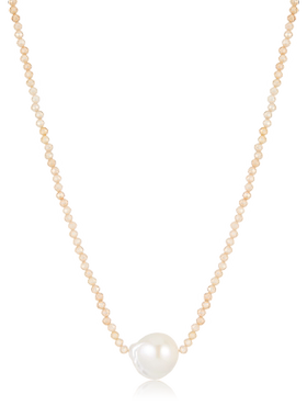 AIR-HORIZON珍珠锆石女项链颈链