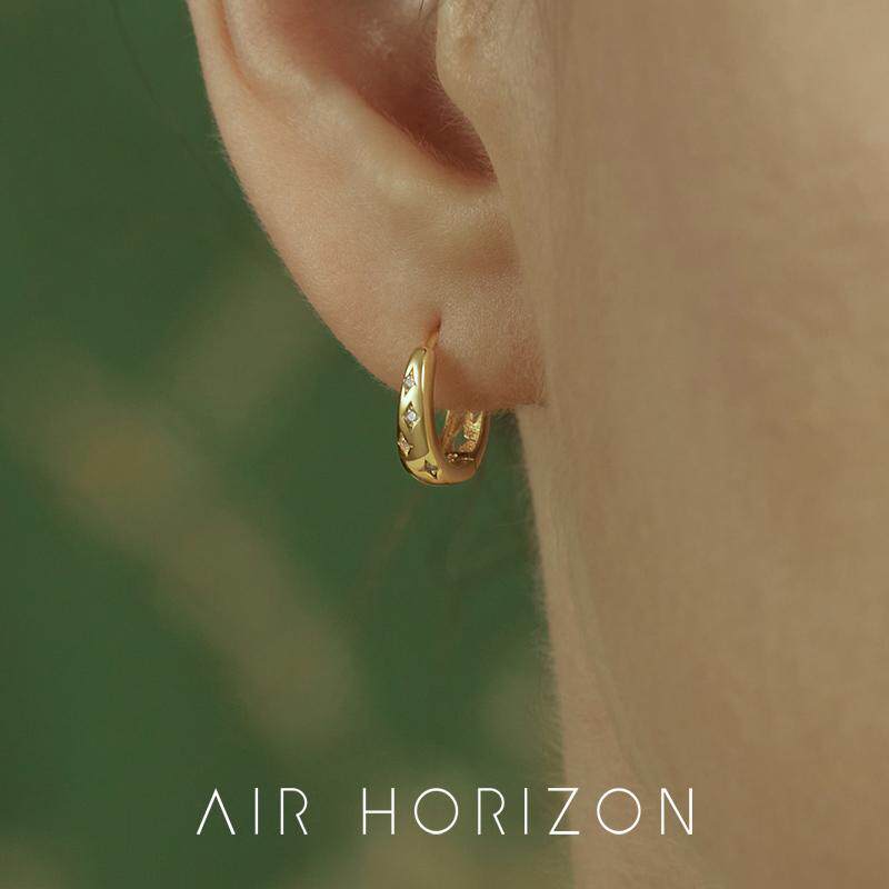 AIR-HORIZON满天星纯银耳环女图片