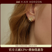 925纯银耳环高级感猫眼石气质耳钉女轻奢独特大气耳饰情人节礼物