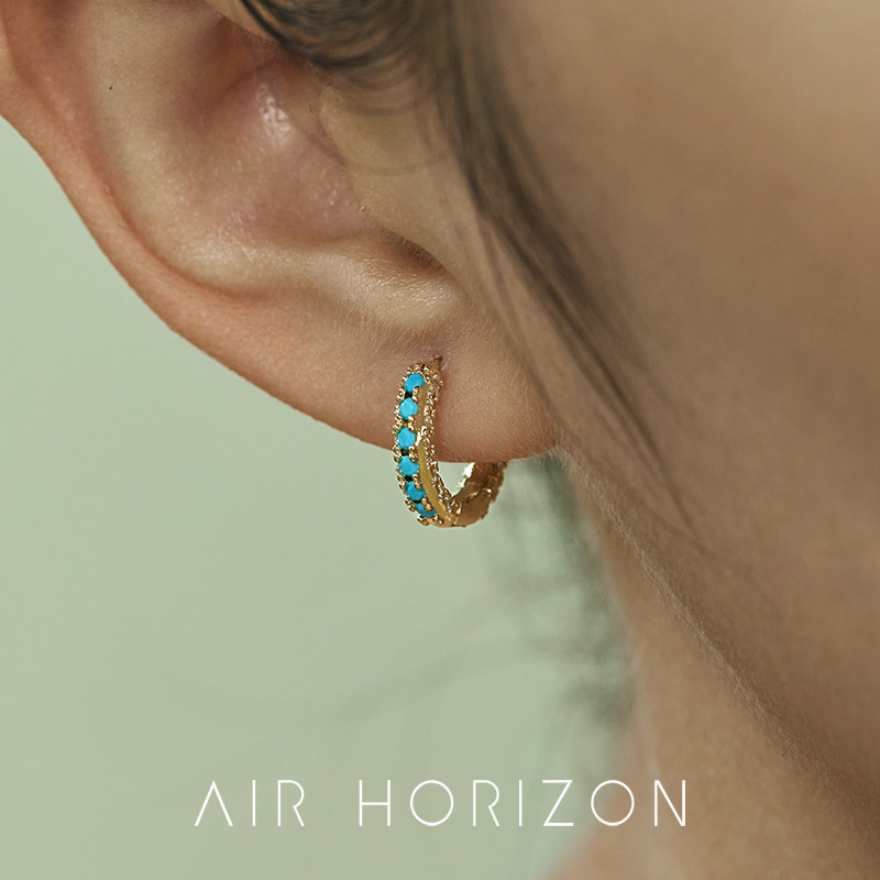 AIRHORIZON绿松石轻奢耳环图片