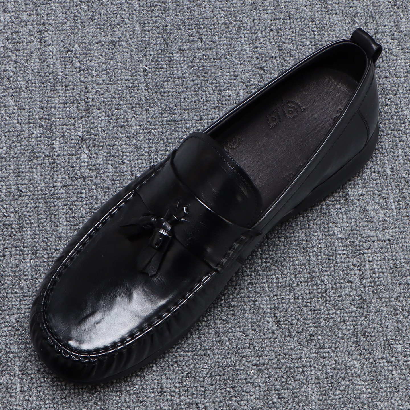 真皮流苏乐福鞋男款2026新款头层牛皮鞋商务百搭一脚蹬软底豆豆鞋