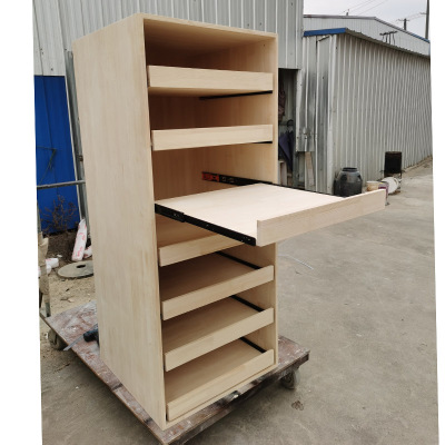 定制抽拉滑板抽屉置物架储物柜带抽屉滑轨办公医用柜延伸工作台面