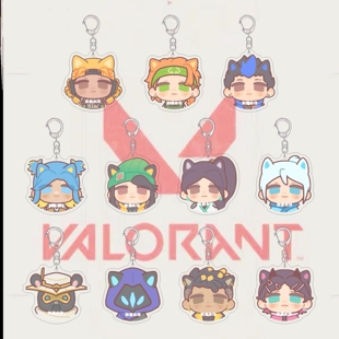 无畏契约游戏周边钥匙扣可爱小头像捷风暮蝶霓虹亚克力书包挂件