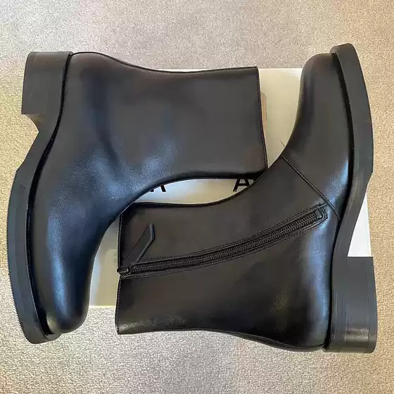 Minimalist Martin Boots, Black Chimney Boots, Unisex High-Top Chelsea Boots, British High-Top Premium Short Boots