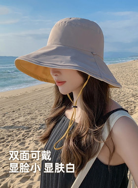 渔夫帽女款新夏季大帽檐遮脸防晒