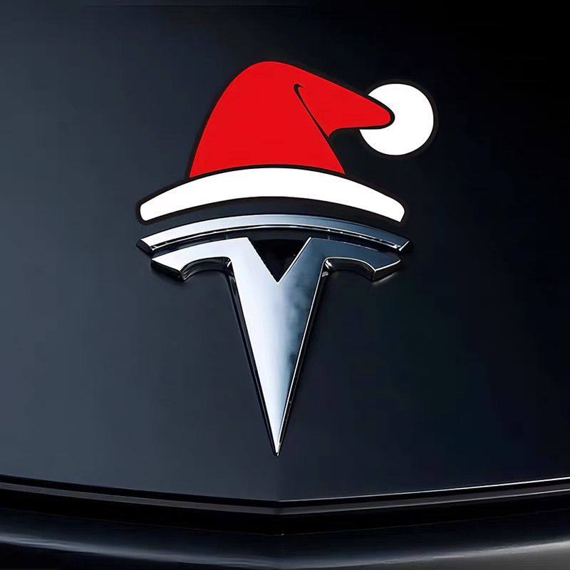 汽车车标通用圣诞节帽子贴纸