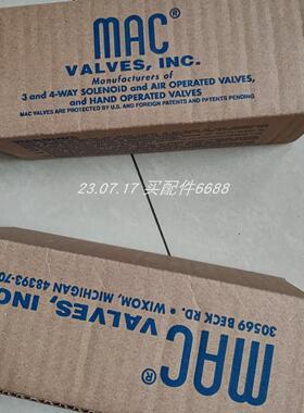 原装正品MAC 6511B-251-PM-611DA电磁阀225B-114CAAA