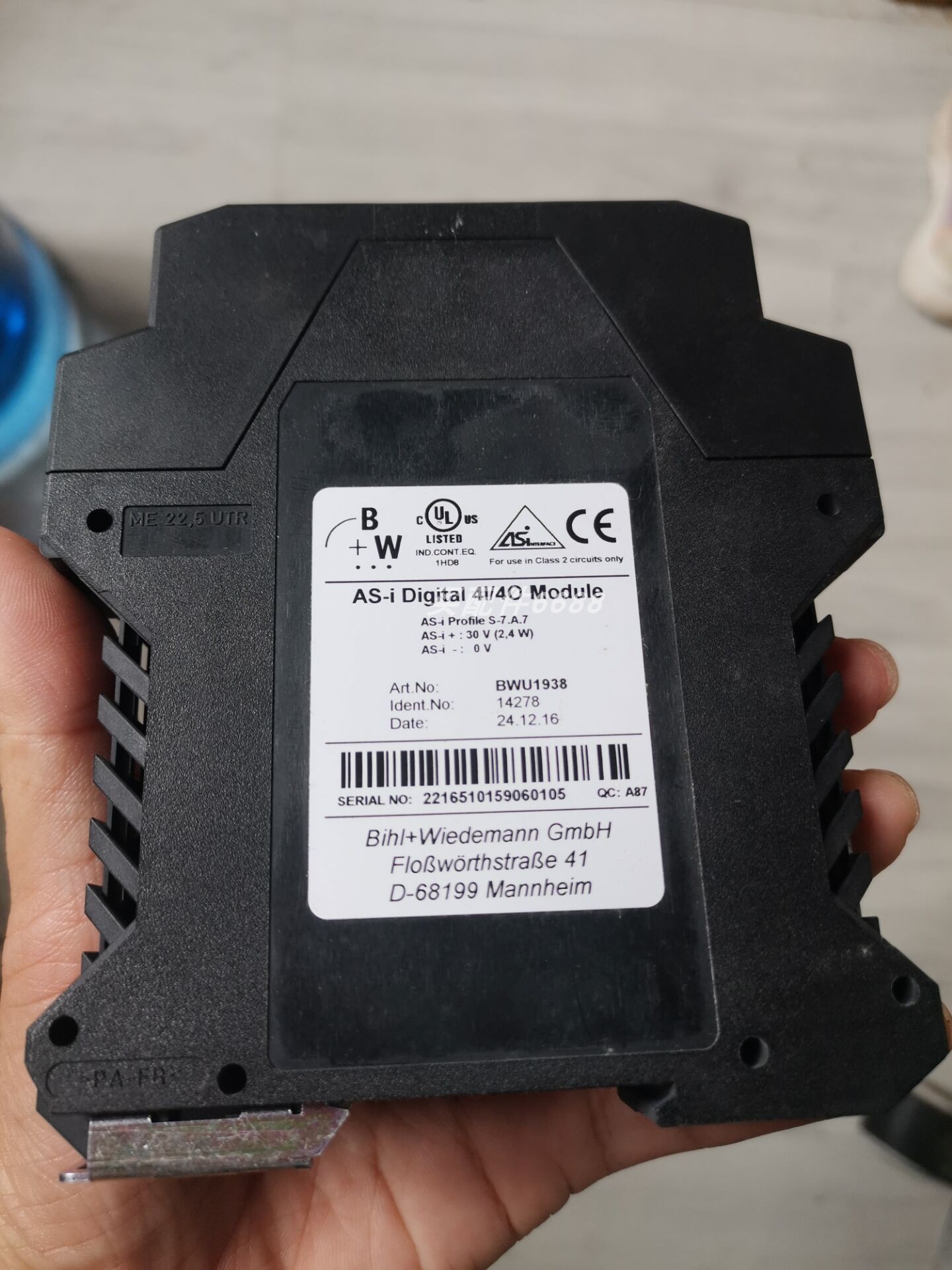 Bihl+Wiedemann BWU2944总线模块HOERBIGER SAM220PC06B B2电磁阀