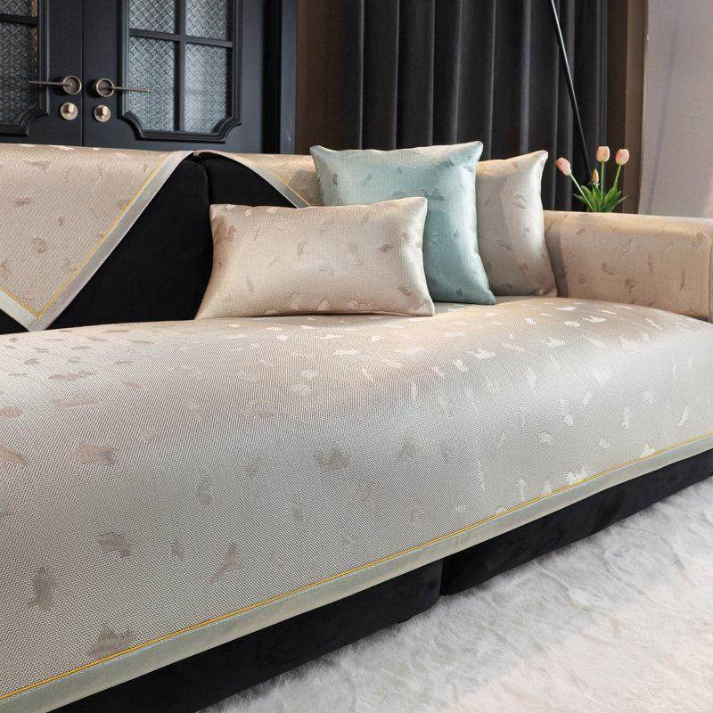 冰丝沙发垫皮轻奢夏季夏天款凉席坐垫简约现代高端防滑皮沙发套罩,居家布艺,沙发垫,淘宝优惠券,粉丝福利购,淘宝优惠卷