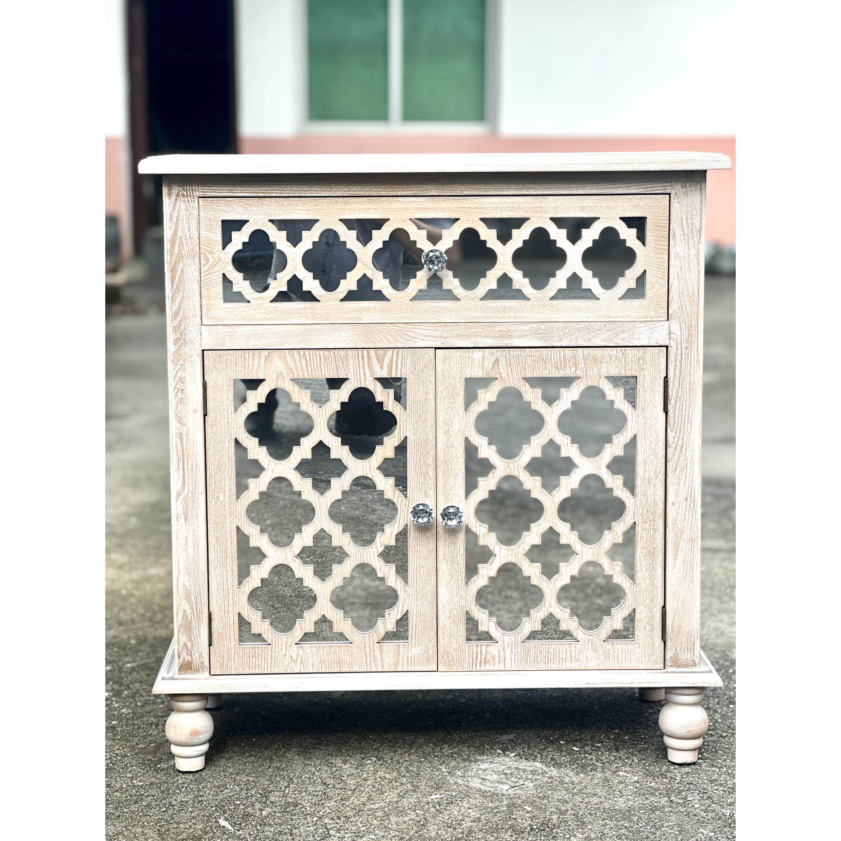 超特价！出口外贸原单覆古镂空雕花镜面艺术家具门厅装饰柜玄关柜