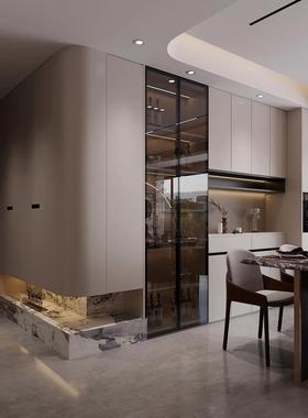 Pet橱柜门定制肤感衣柜门订做欧松板osb厨房柜门高光门板鞋柜定做