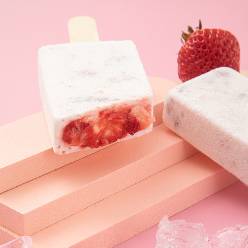 丘氏雪糕草莓菠萝撞奶冰棍冻品冰淇淋生鲜食品