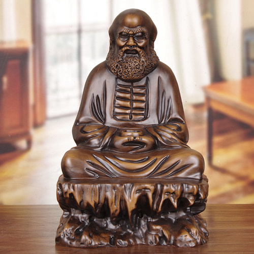 实木精雕达摩祖师佛像摆件工艺品
