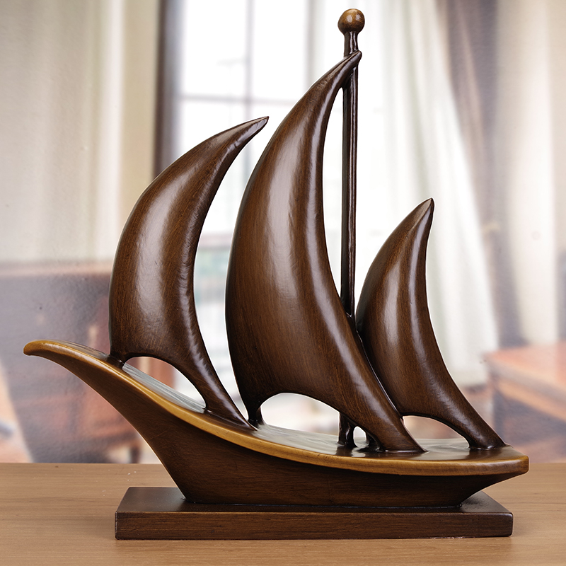 办公室公司开业礼物一帆风顺摆件