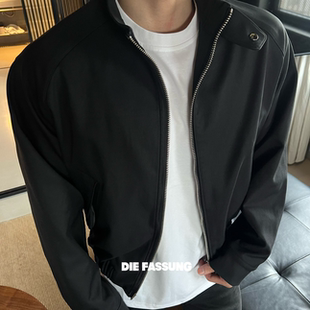 DieFassung短款哈灵顿夹克短宽立领休闲Cleanfit显腿长秋冬外套