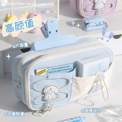 新款大容量学生笔袋可爱小众