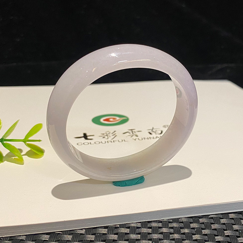 七彩云南缅甸A货天然翡翠芙蓉粉洒金贵妃手镯一物一证支持复检