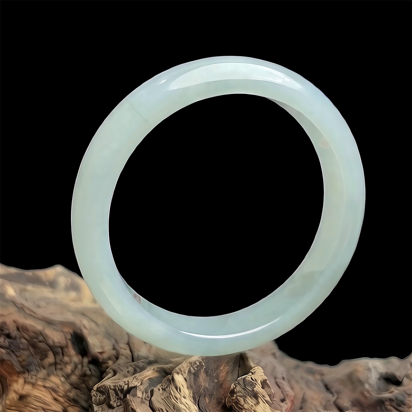 【年货节】七彩云南缅甸A货天然翡翠糯冰种晴水色翡翠手镯