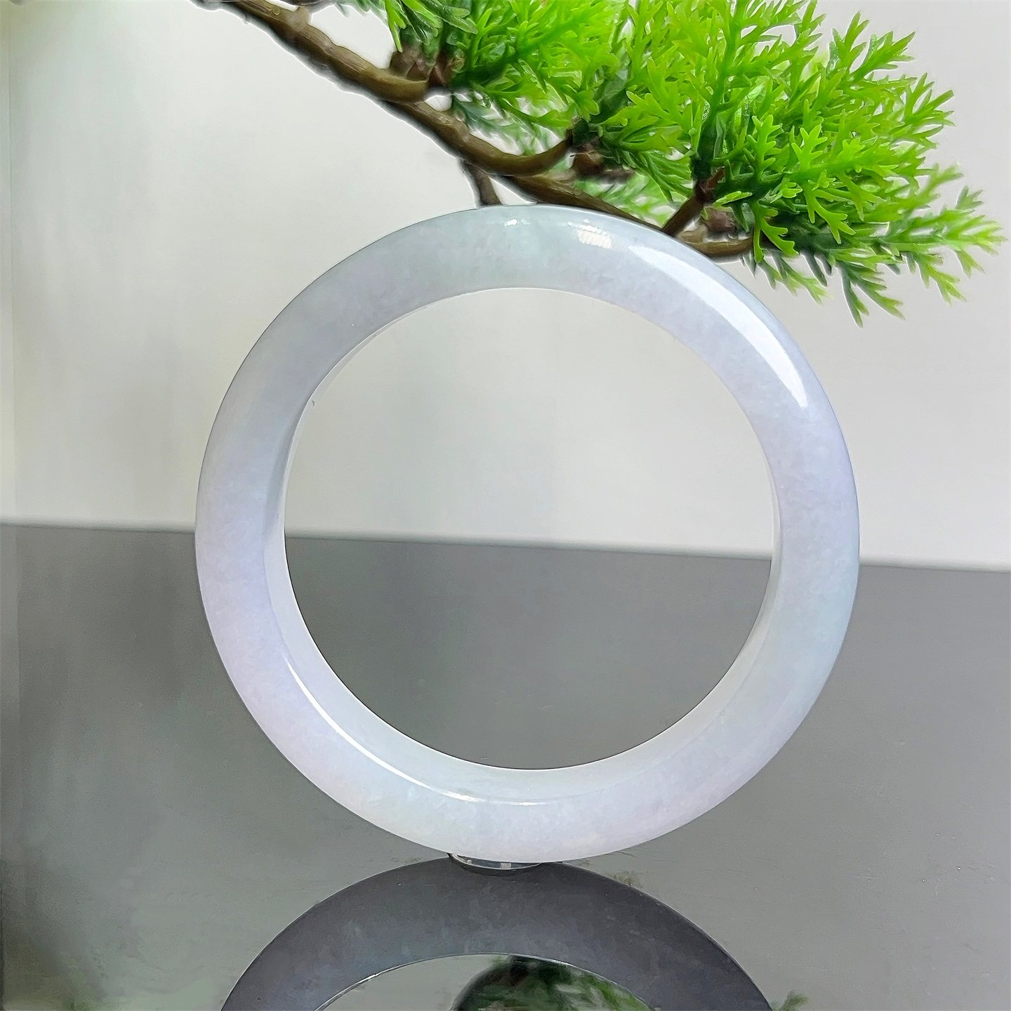 七彩云南缅甸A货天然翡翠糯冰种白月光翡翠手镯一物一证支持复检