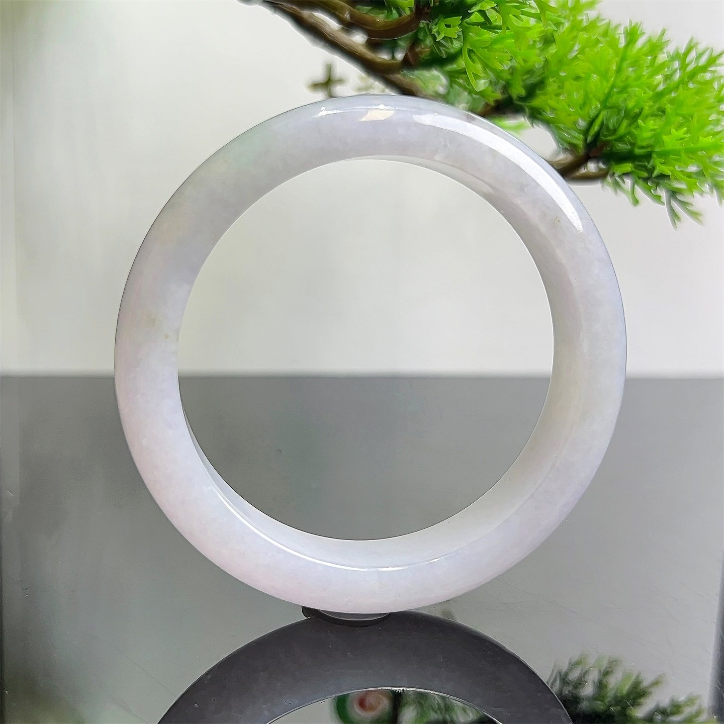 七彩云南缅甸A货天然翡翠糯冰种粉春翡翠手镯一物一证支持复检