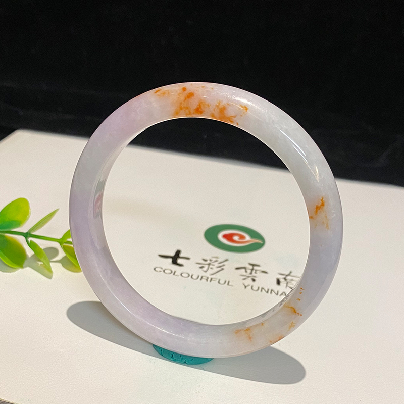 七彩云南天然翡翠糯冰种手镯