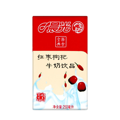 晨光牛奶红枣枸杞整箱250ml