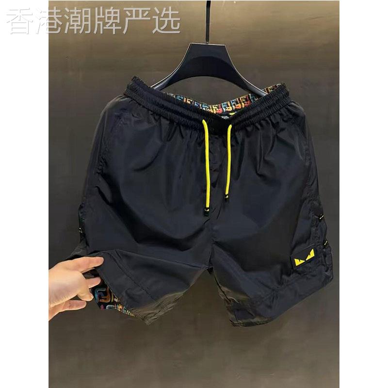 休闲短裤男夏季美式潮牌痞帅轻奢小恶魔百搭沙滩裤五分运动大裤衩