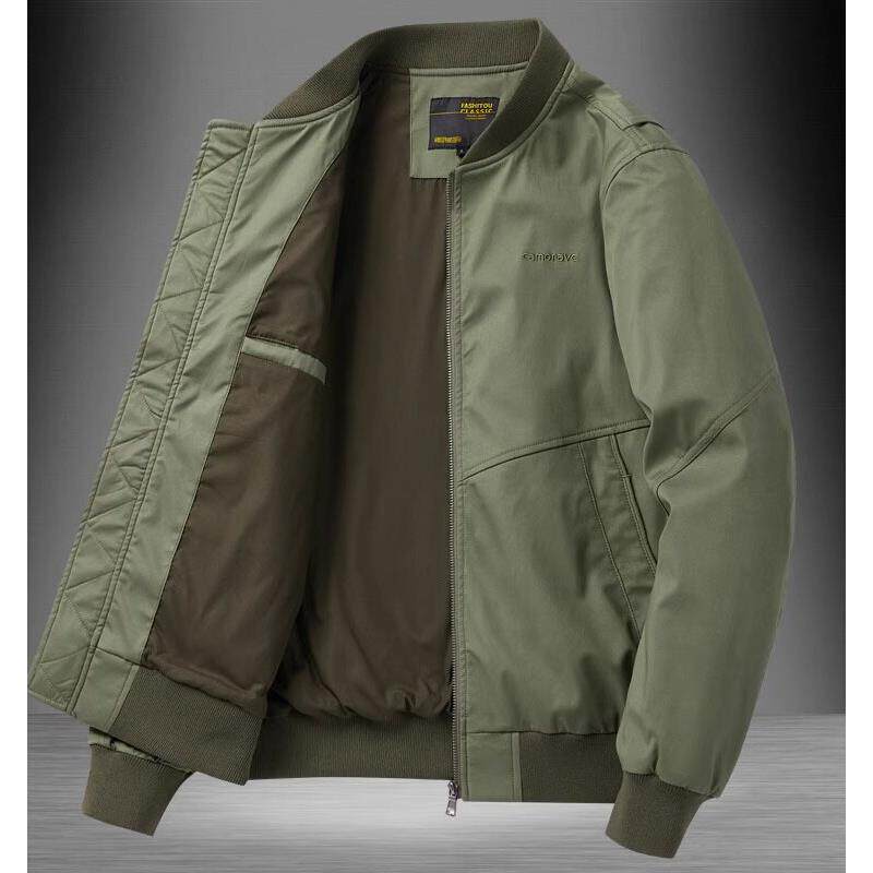 BOZZ BURY~军工品质!潮牌工装外套男春秋季宽松飞行员棒球服夹克