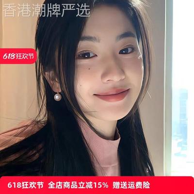 chomelkinsey999纯银高跟鞋款珍珠耳环女高级感轻奢小众耳钉耳饰