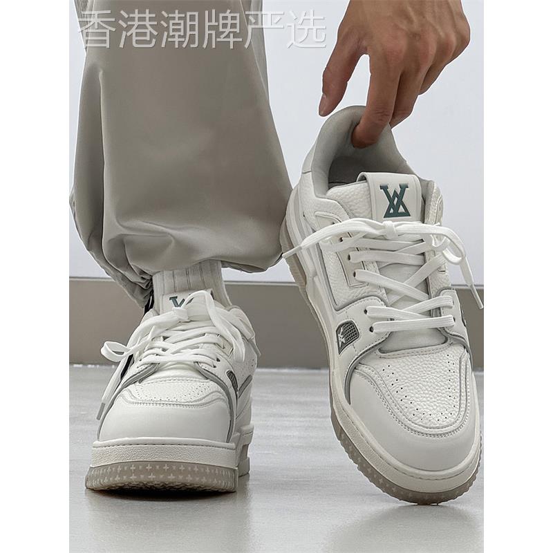 【老派潮鞋】男士白水泥小胖丁板鞋2025春秋高级感低帮潮牌休闲鞋