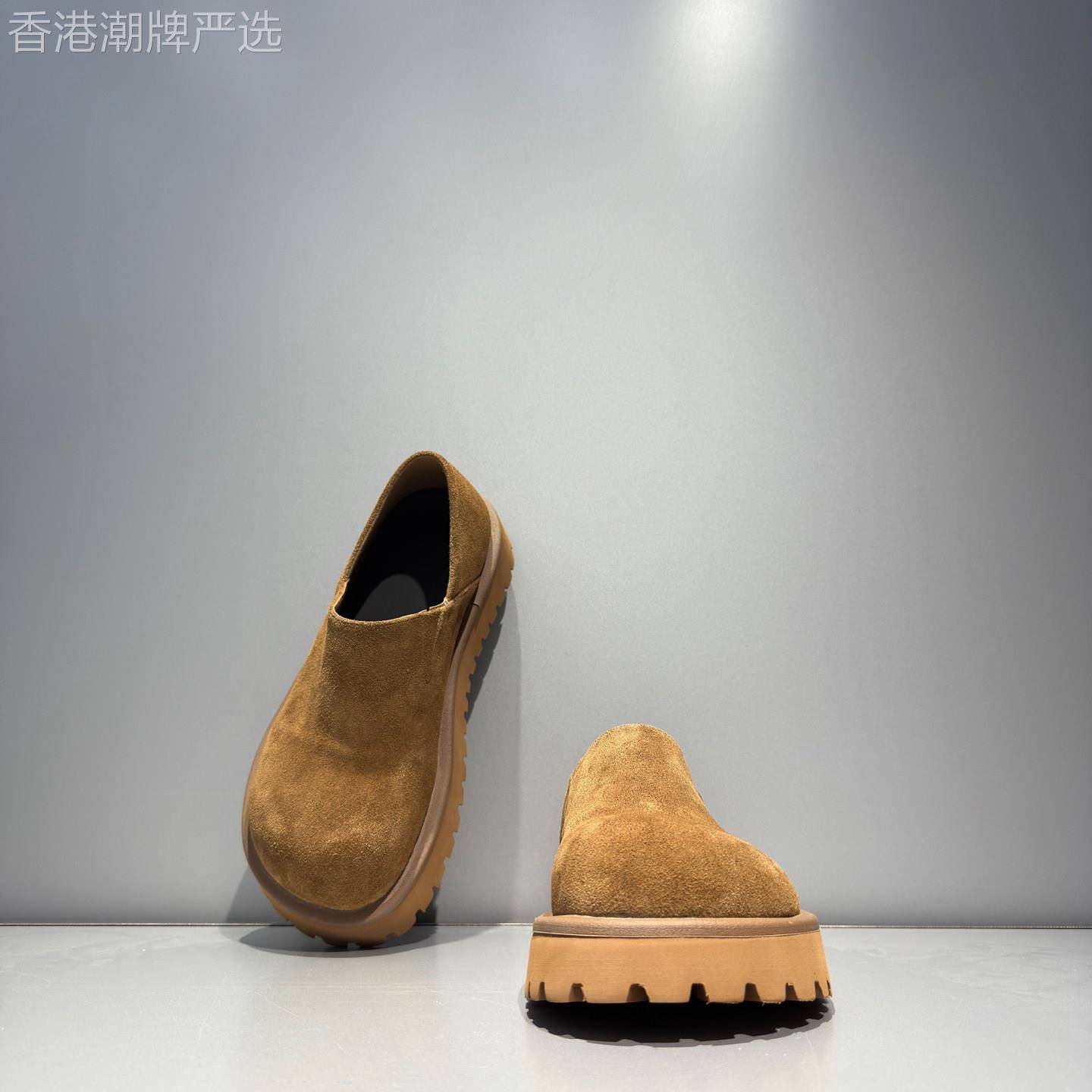 英国&奢品~男士厚底增高懒人休闲鞋大头复古低帮小众男鞋子乐福鞋