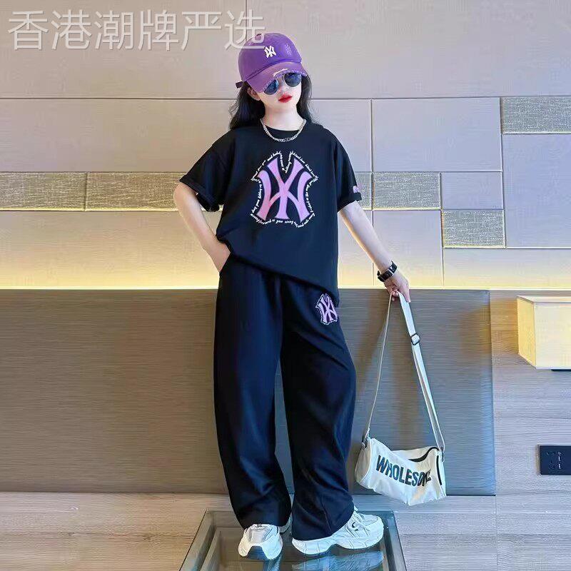 韩国BEIBEIXIA女童套装2026夏年新款洋气时髦潮穿搭女孩运动衣服