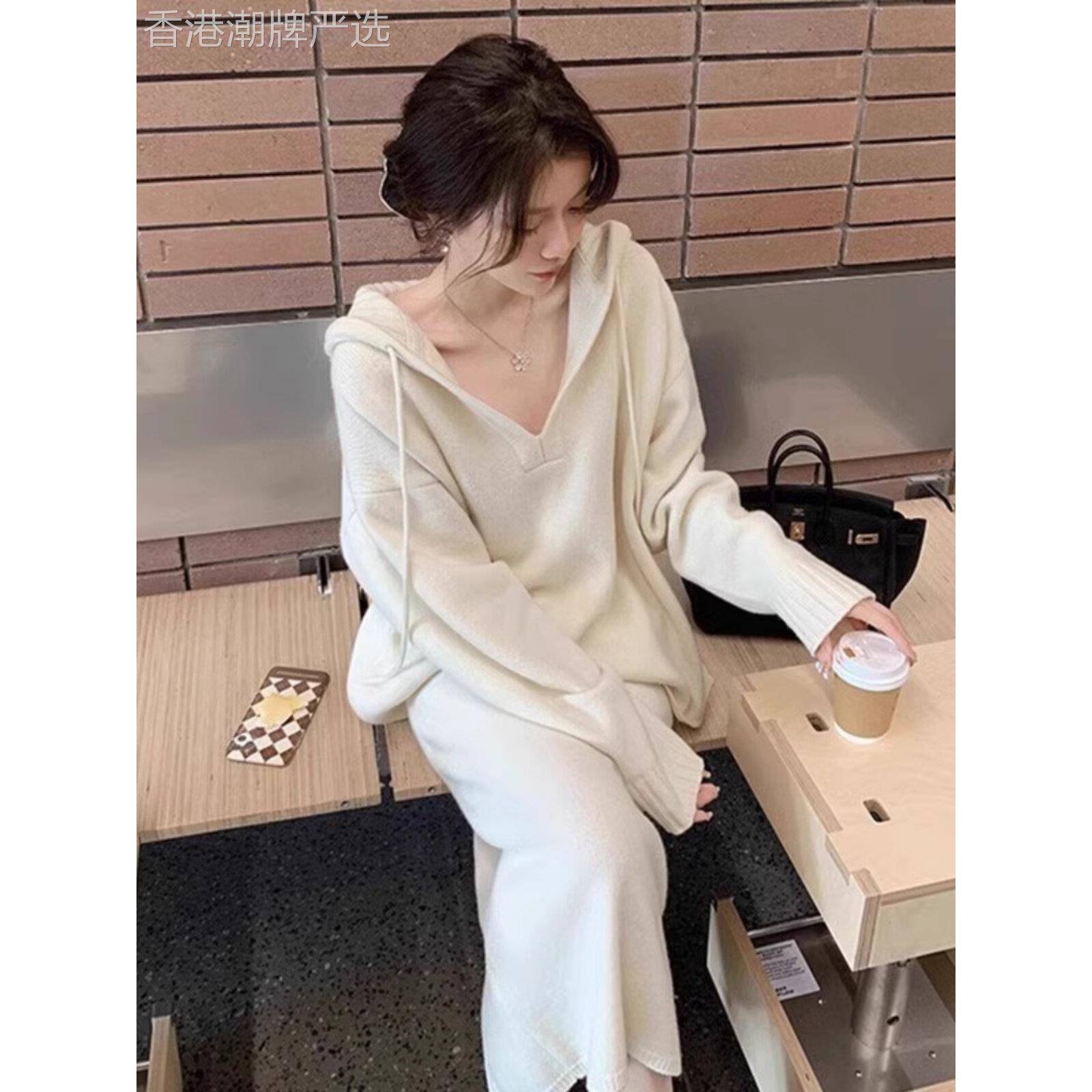 欧洲站春季女装2025新款轻奢高级感女人味时尚套装针织裙子两件套