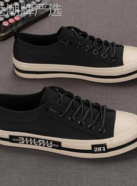 MassContiy~舒适好看~帆布鞋透气百搭一脚蹬懒人软底轻便休闲板鞋