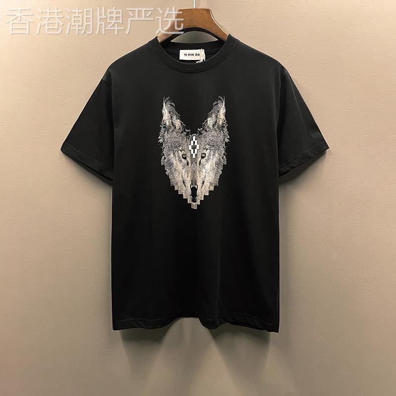 街头欧美数码直喷流行休闲宽松男士短袖T恤夏季新款大尺码潮流上
