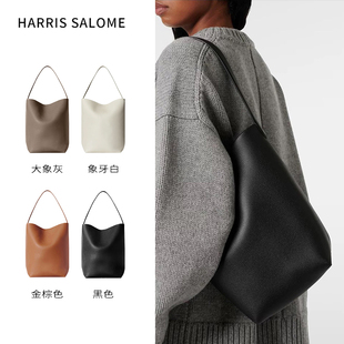 Harris Salome牛皮简约吨吨包大容量通勤水桶包