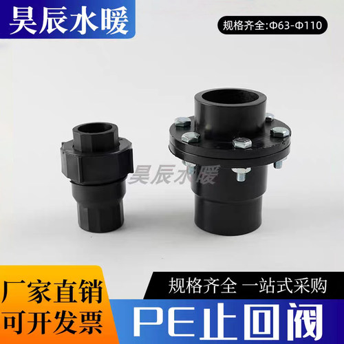PE热熔活接立式止回阀