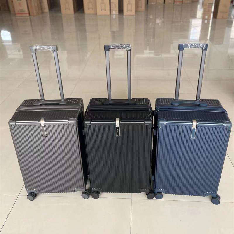 出口日本大容量PC拉杆箱加厚扩容旅行箱海关锁密码行李箱防刮耐磨