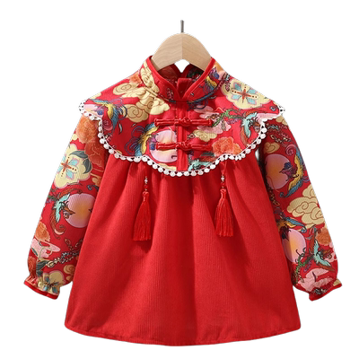 2023男女童儿童罩衣吃饭围兜