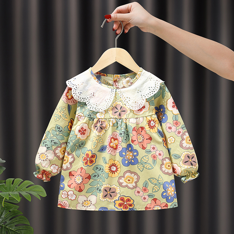 兒童罩衣寶寶吃飯圍兜洋氣護衣