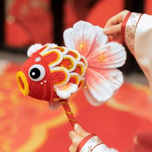 扭扭棒手工成品金鱼灯笼diy非遗鱼灯儿童暑期玩具古风锦鲤花灯