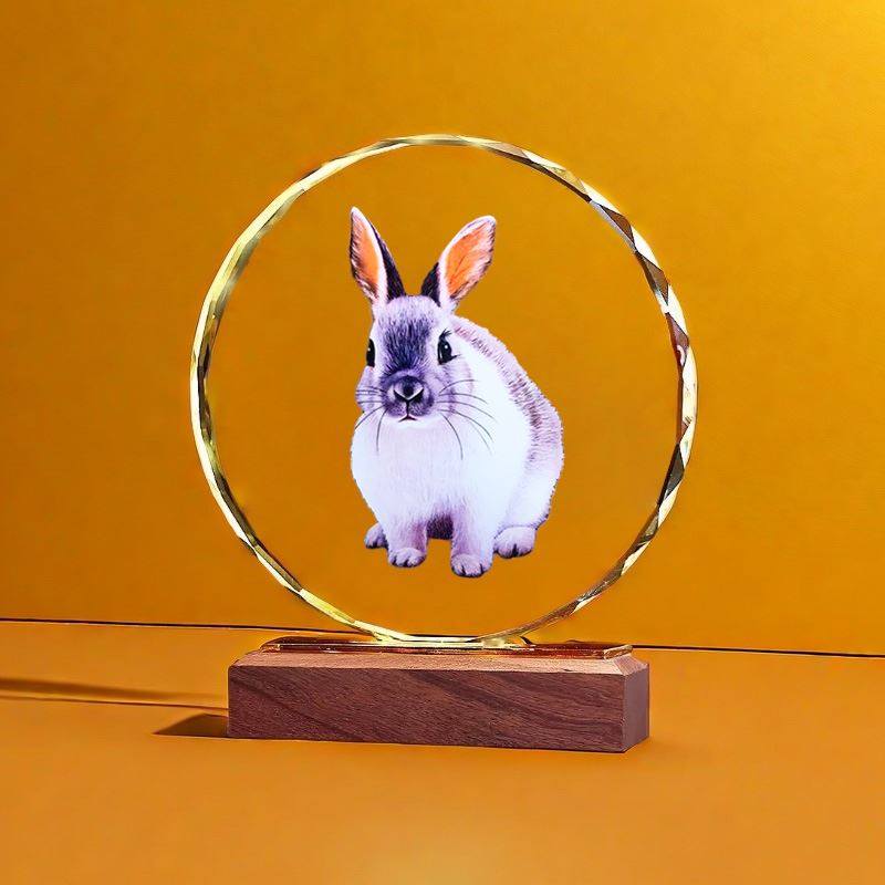 十二生肖水晶画摆件吉祥物全套桌面装饰虎狗兔鼠马工艺品摆台礼品,家居饰品,桌面摆件,淘宝优惠券,粉丝福利购,淘宝优惠卷