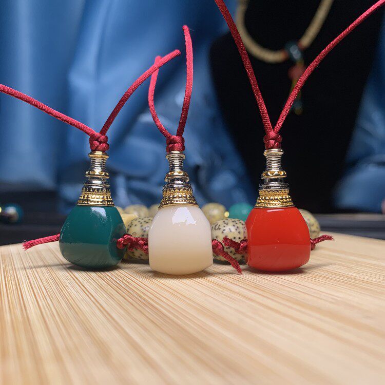 雪巴琉璃分体三通佛头金刚祥云百香菩提耶蒂猴头紫金鼠文玩配饰