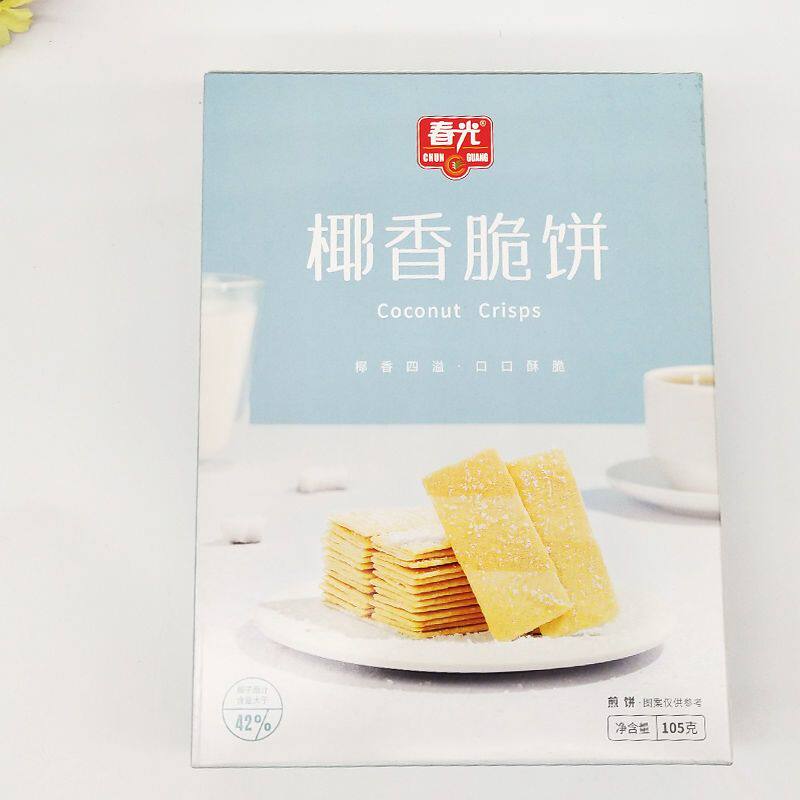 春光椰香脆饼105克X5盒
