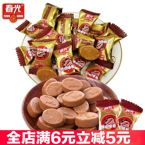 春光200颗节日休闲炭烧咖啡糖